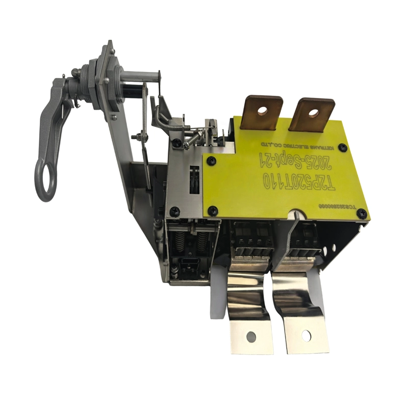 단상 520A CSP 오일 침지 차단기 125KVA 단자 극성 표시 뷰