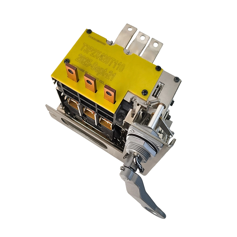 3상 420A CSP 오일 임시 차단기 300KVA 나사 단자 클로즈업